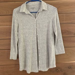 Merona grey button up shirt